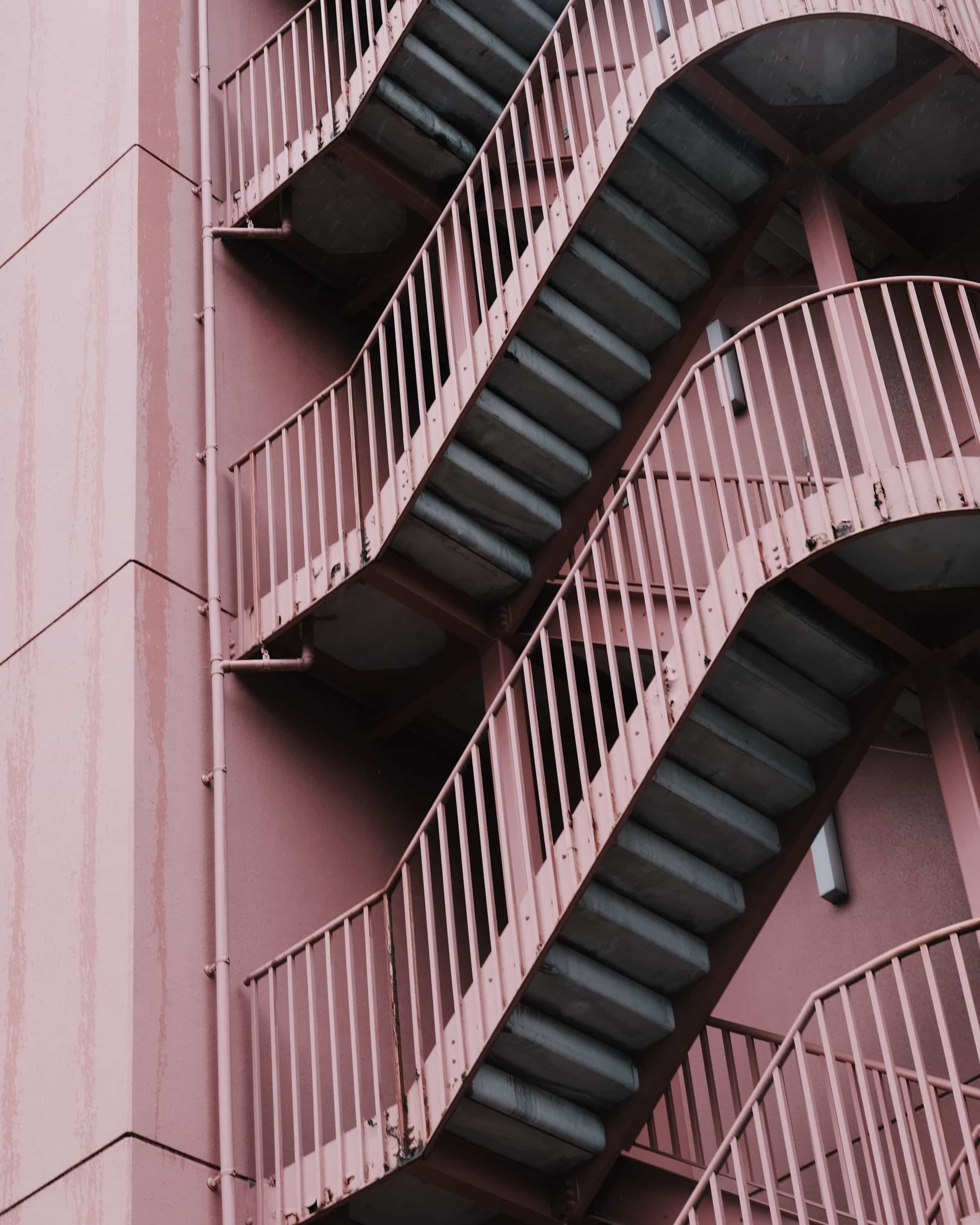 Pink staircase