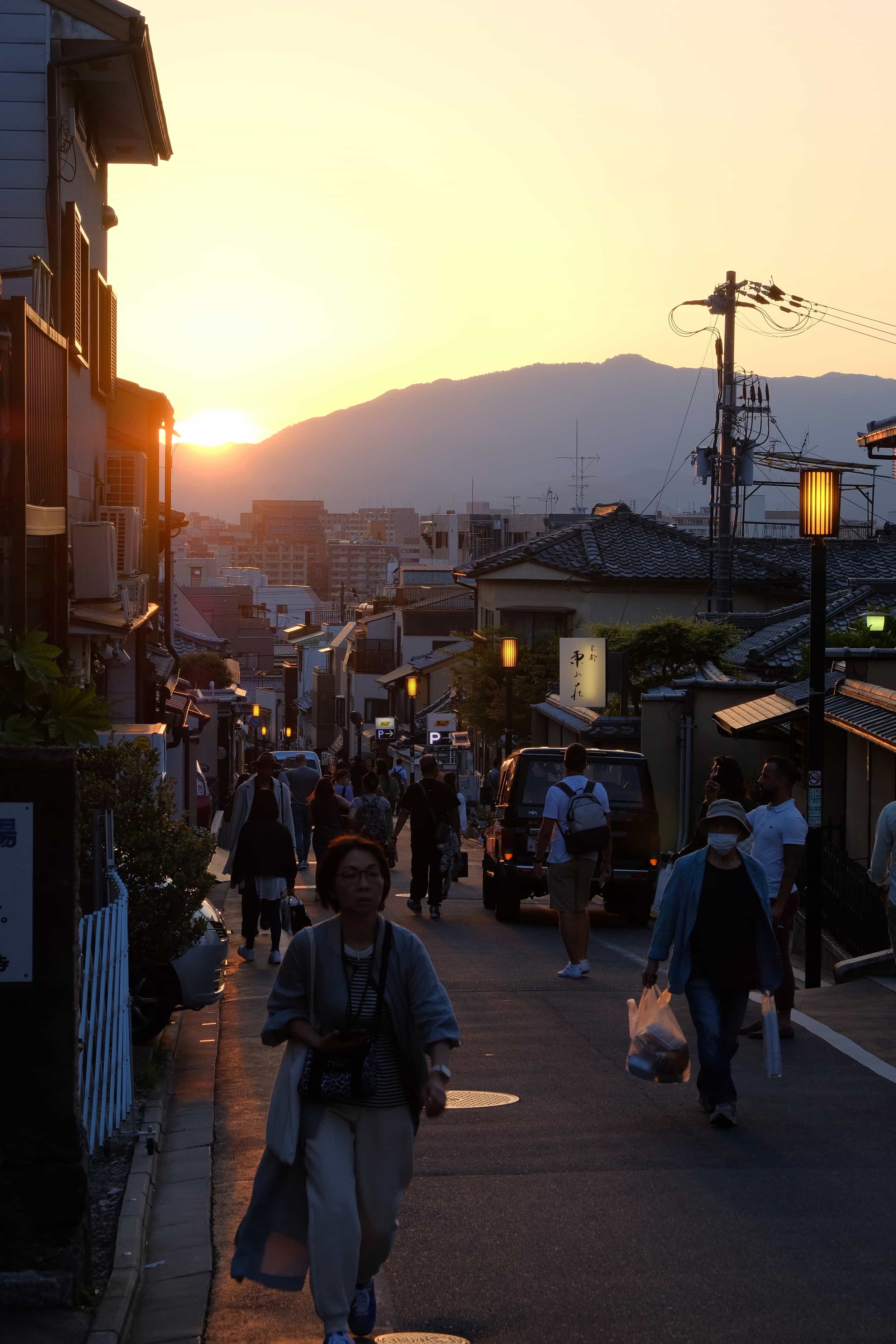 Sunset close to Kyomizu-Dera