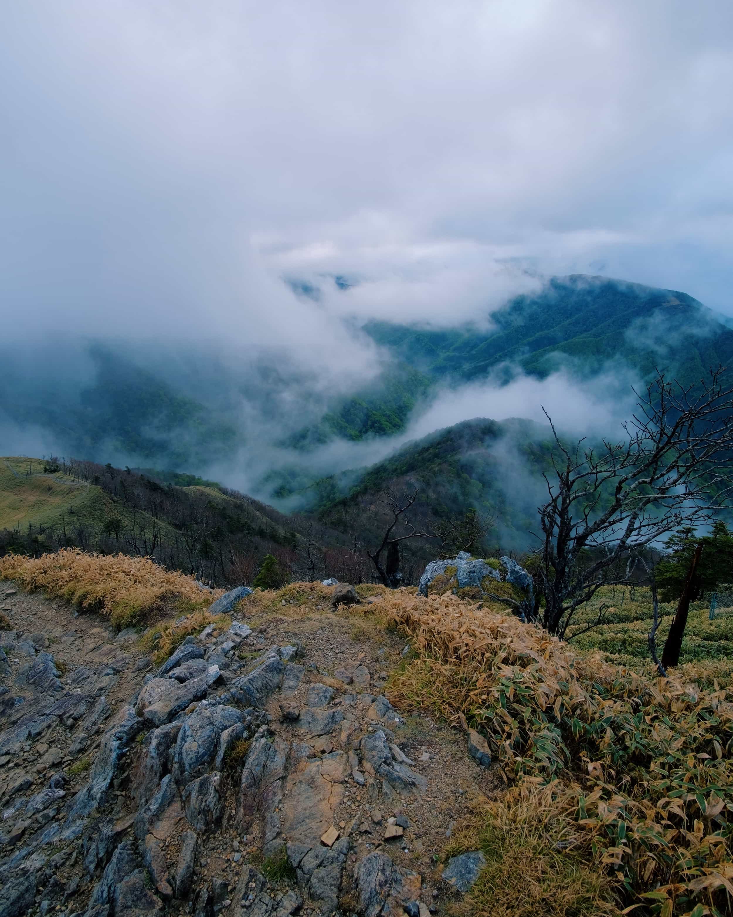 View into the valley from Tsurugisan