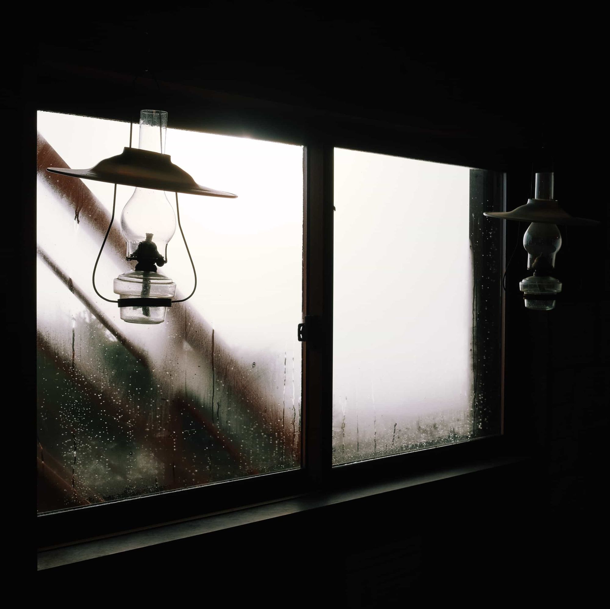 Eating hall window in the sunlight