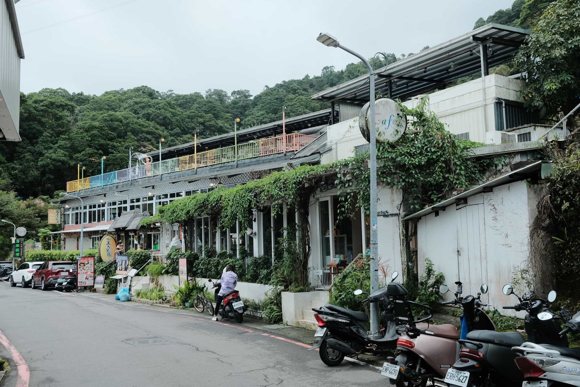 Street in the mountains around Taipei