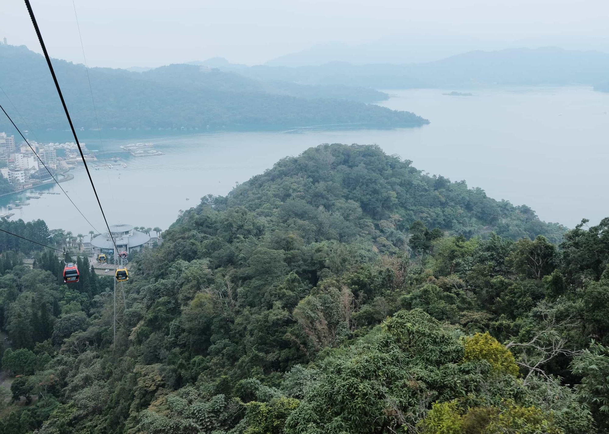View of Sun Moon Lake from the ropeway