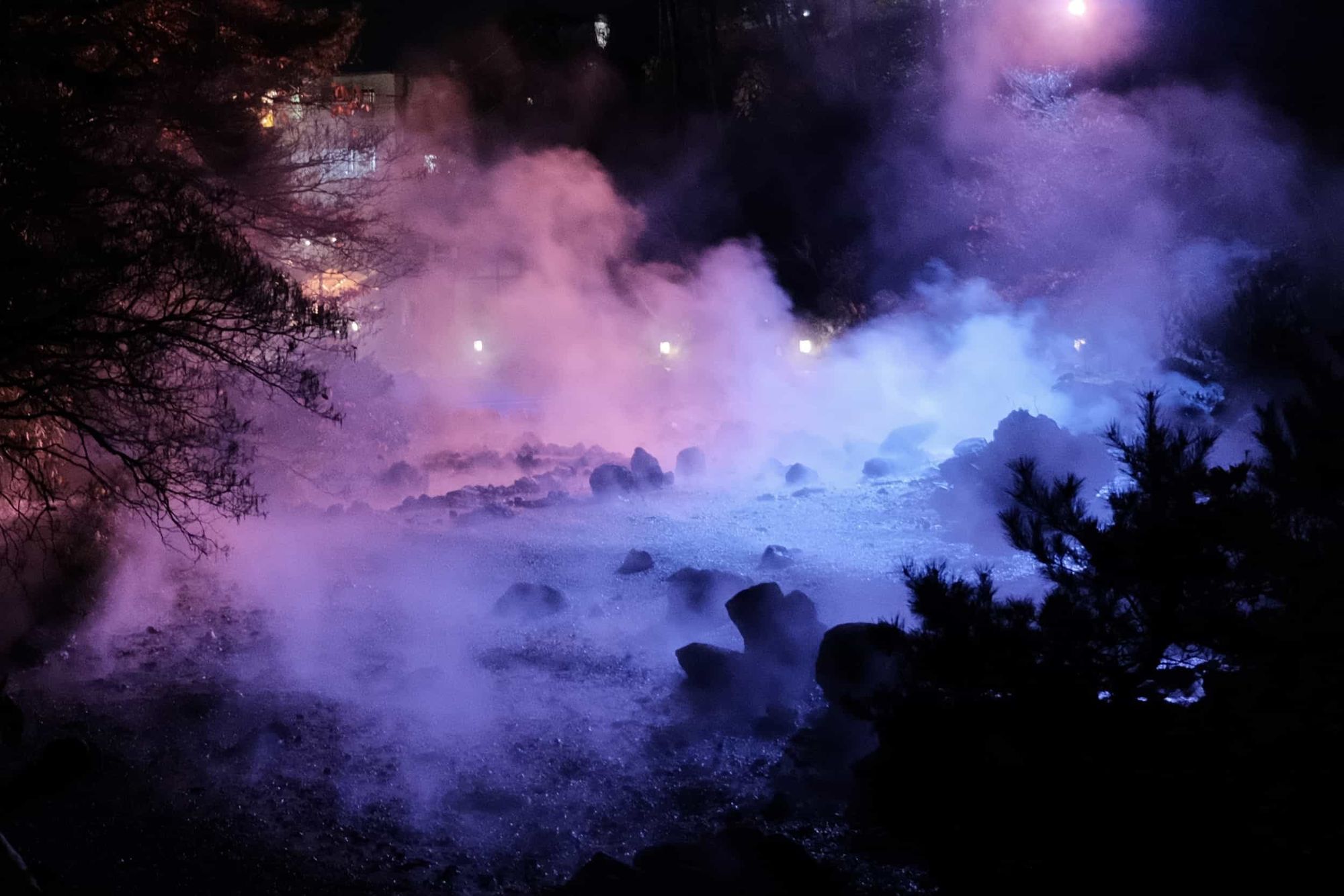 Kusatsu Onsen at night